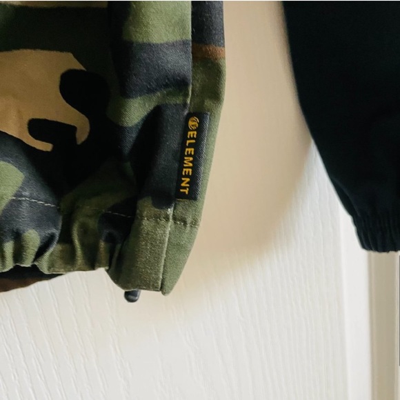 Element Wolfeboro Collection Navy Camo Lightweight Windbreaker Jacket Size S - Picture 6 of 7